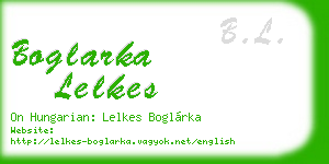 boglarka lelkes business card